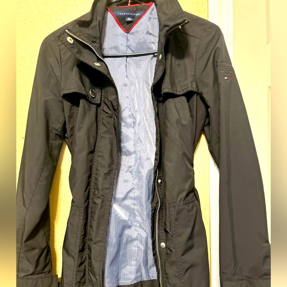 Tommy Hilfiger Belted Hilfiger Jacket Navy Blue size XS